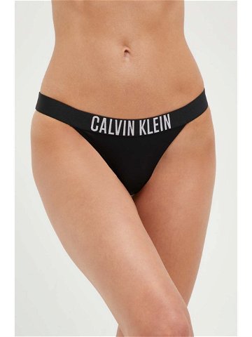 Plavkové kalhotky Calvin Klein černá barva KW0KW01984
