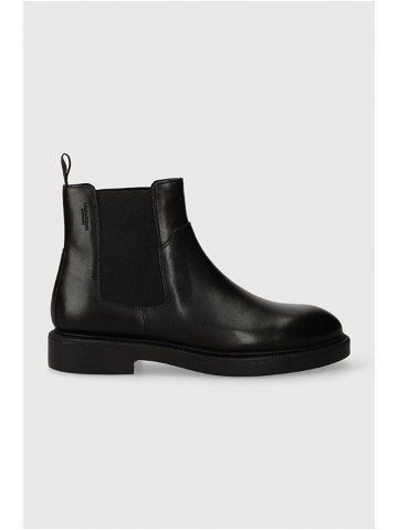 Kožené kotníkové boty Vagabond Shoemakers ALEX W dámské černá barva na plochém podpatku 5648 101 20