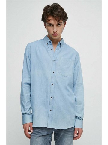 Bavlněné tričko Medicine regular s límečkem button-down