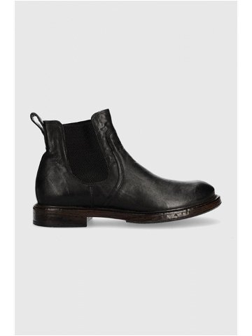 Kožené kotníkové boty Charles Footwear James pánské černá barva James Boots Black