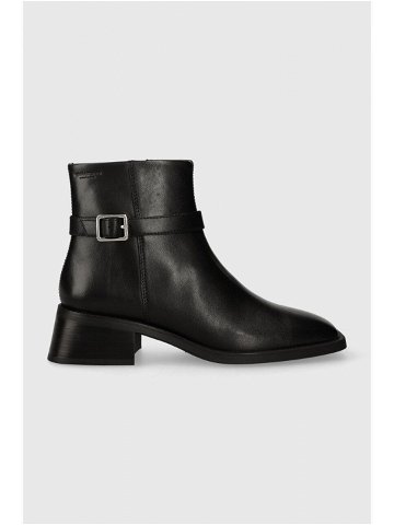 Kožené kotníkové boty Vagabond Shoemakers BLANCA dámské černá barva na plochém podpatku 5617 301 20