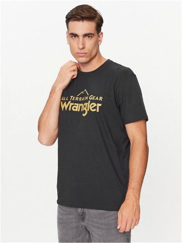 Wrangler T-Shirt Logo 112341249 Černá Regular Fit