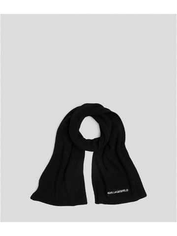 Šála karl lagerfeld k essential logo scarf černá none