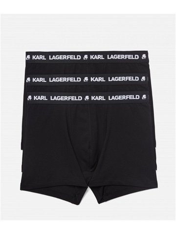 Spodní prádlo karl lagerfeld logo trunk set 3-pack černá s