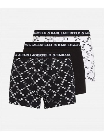 Spodní prádlo karl lagerfeld logo monogram trunk set 3-pack různobarevná s