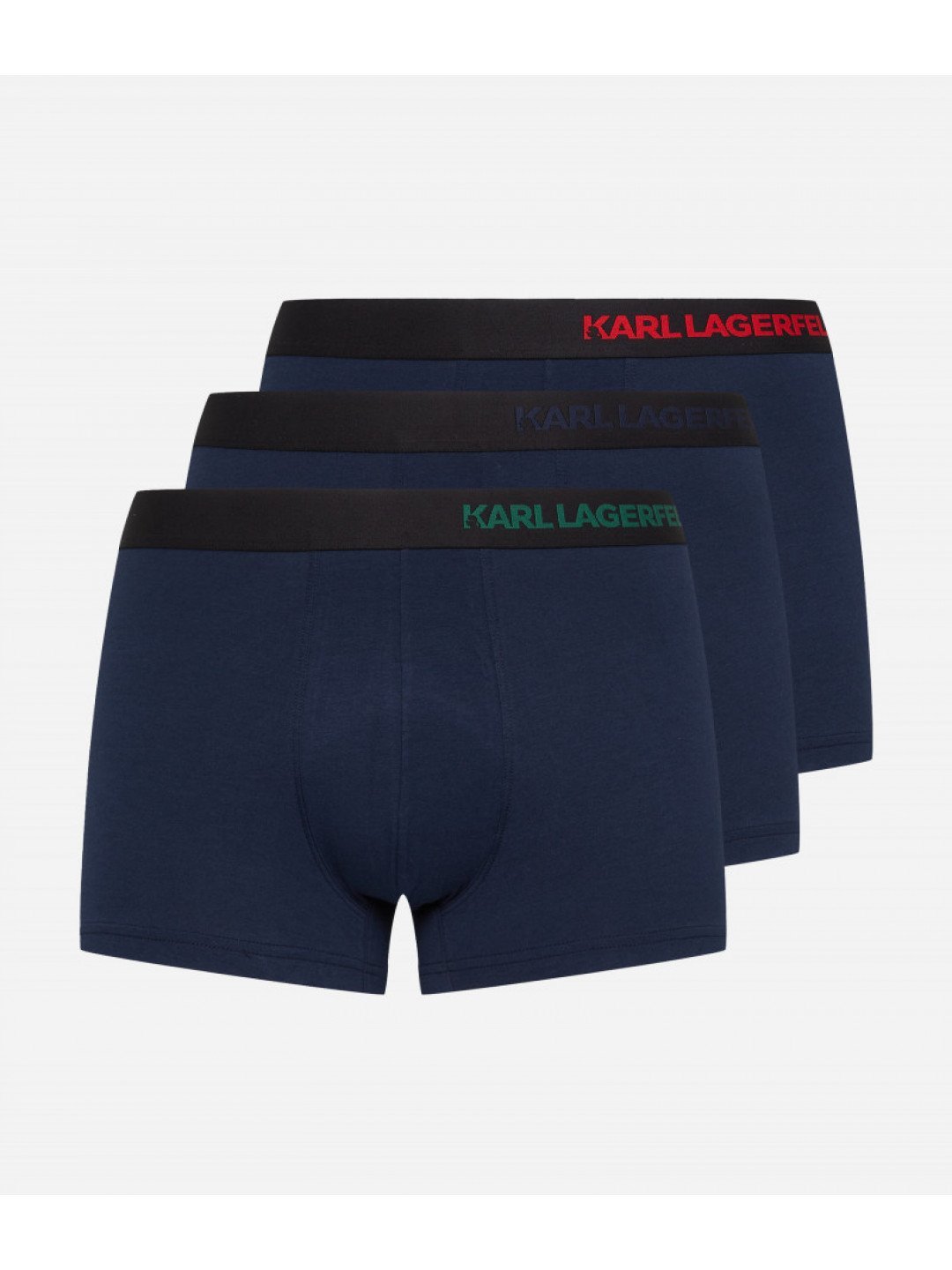 Spodní prádlo karl lagerfeld hip logo trunk 3-pack modrá m