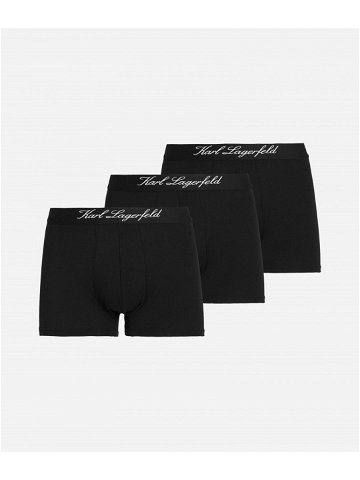 Spodní prádlo karl lagerfeld hotel karl trunk set 3-pack černá s