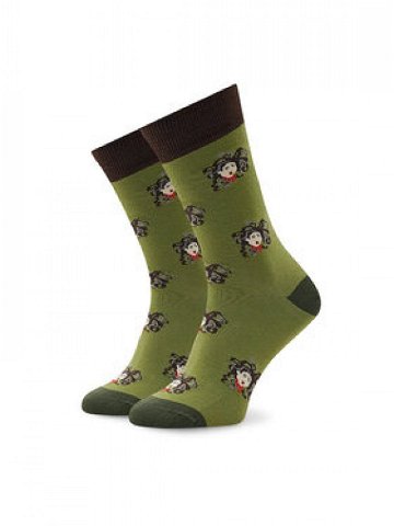 Curator Socks Klasické ponožky Unisex Medusa Zelená