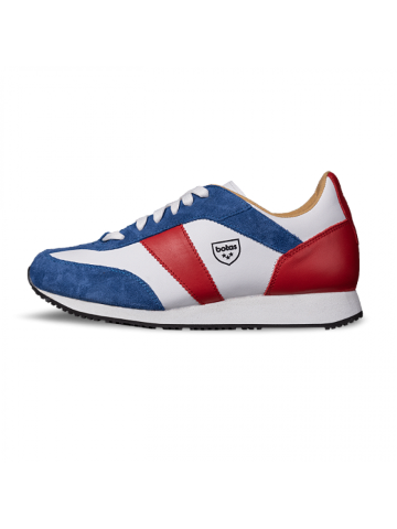 Botas Authentic Tricolor – Pánské kožené tenisky botasky bílo-modro-červené česká výroba ze Zlína