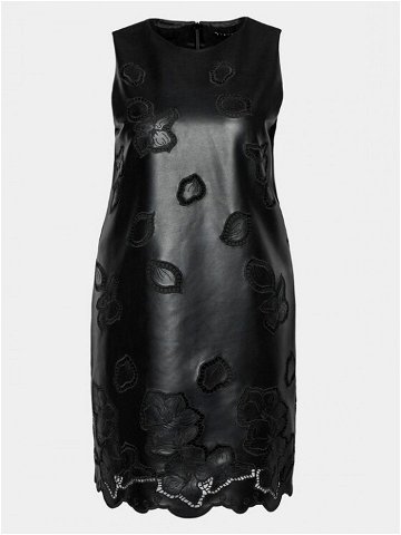 Sisley Každodenní šaty 40R7LV04M Černá Regular Fit