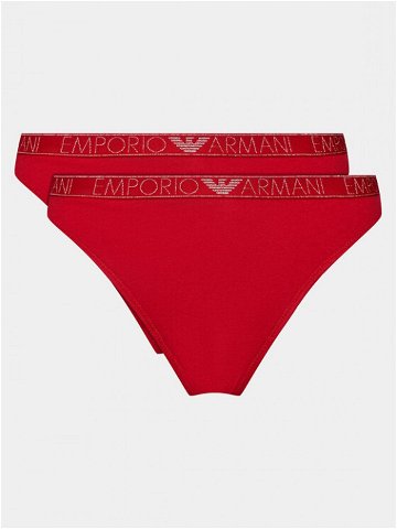 Emporio Armani Underwear Sada 2 kusů kalhotek 164752 3F223 00173 Červená