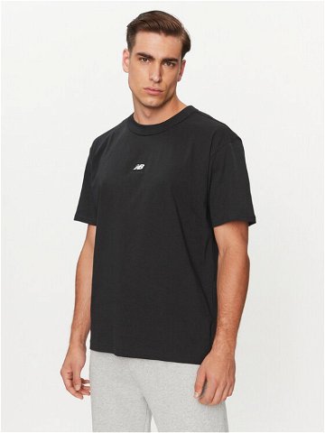 New Balance T-Shirt Athletics Remastered Graphic Cotton Jersey Short Sleeve T-shirt MT31504 Černá Regular Fit