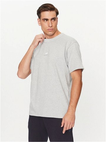 New Balance T-Shirt Athletics Remastered Graphic Cotton Jersey Short Sleeve T-shirt MT31504 Šedá Regular Fit