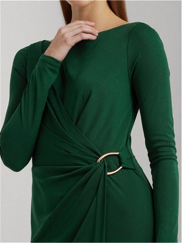 Lauren Ralph Lauren Koktejlové šaty 253919794001 Zelená Regular Fit
