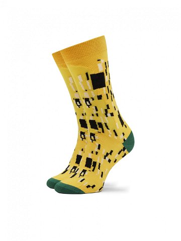 Curator Socks Klasické ponožky Unisex Kiss Žlutá