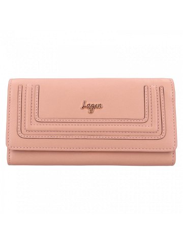 Dámská kožená peněženka Lagen Malie – růžová