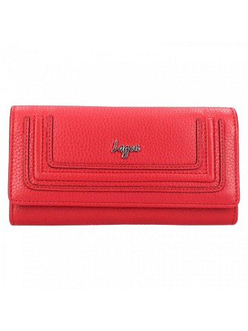 Dámská kožená peněženka Lagen Malie – červená