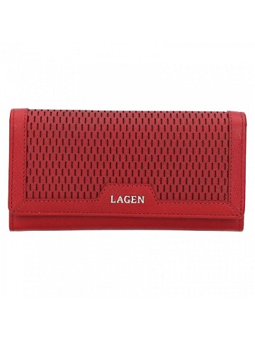 Dámská kožená peněženka Lagen Rastaf – červená