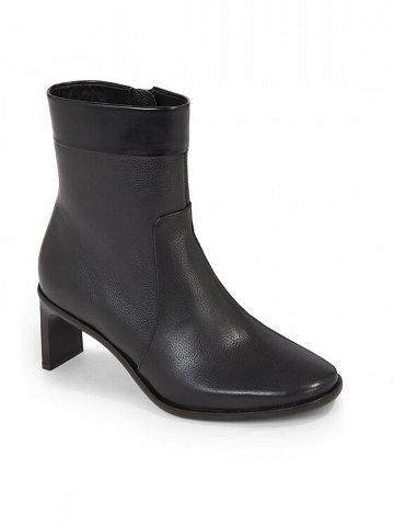Calvin Klein Polokozačky Curved Stil Ankle Boot 55 HW0HW01889 Černá