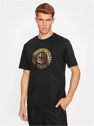 Just Cavalli T-Shirt 75OAHT01 Černá Regular Fit