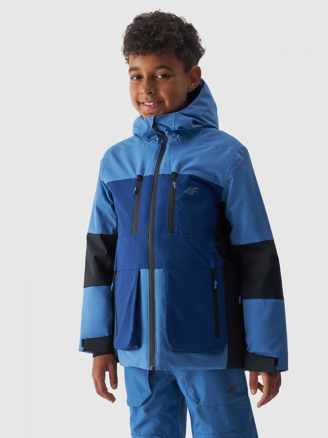 Chlapecká lyžařská bunda membrána 10000 – modrá