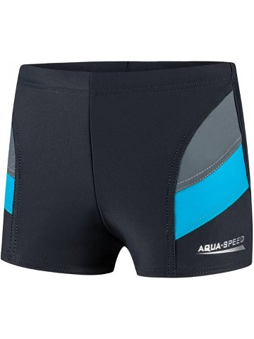 AQUA SPEED Plavecké šortky Andy Grey Blue Pattern 32 152
