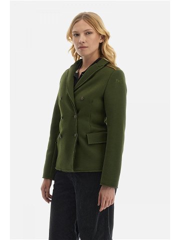 Sako la martina woman jacket knitted heavy fel zelená 46