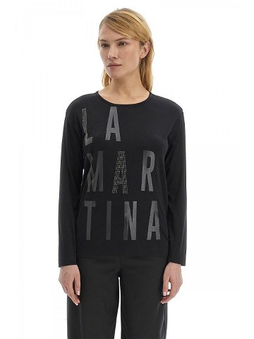 Tričko la martina woman t-shirt l s viscose jers černá 5