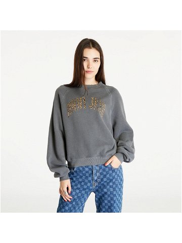 Tommy Jeans Relaxed Fit Leo Print Crewneck Gray