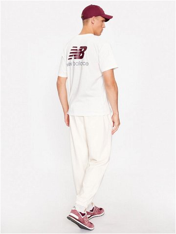 New Balance T-Shirt Athletics Remastered Graphic Cotton Jersey Short Sleeve T-shirt MT31504 Bílá Regular Fit