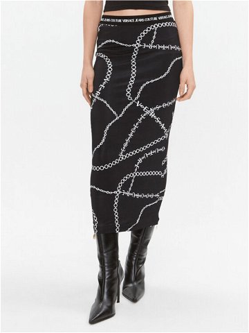 Versace Jeans Couture Pouzdrová sukně 75HAE8A6 Černá Slim Fit