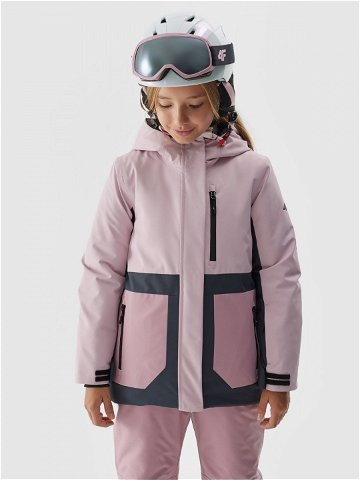 Dívčí lyžařská bunda membrána 8000 – růžová
