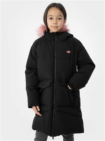 Dívčí péřový prošívaný kabát