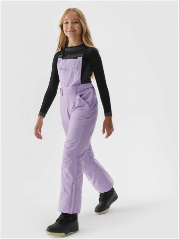 Dívčí lyžařské kalhoty se šlemi membrána 10000 – fialové