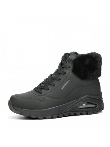 Skechers dámské zimní kotníkové boty s kožešinou – černé – 41