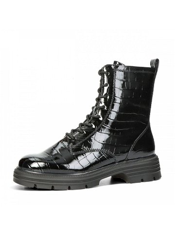 Tamaris dámské stylové kotníkové boty na zip – černé – 41