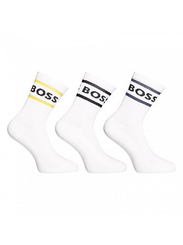 3PACK ponožky BOSS vysoké bílé 50469371 106 M