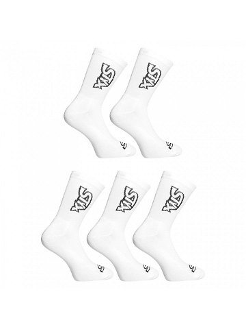 5PACK ponožky Styx vysoké bílé 5HV1061 XL