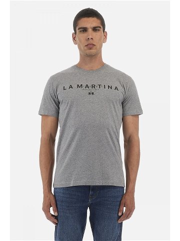 Tričko la martina man t-shirt s s jersey šedá xxxl