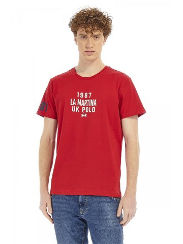 Tričko la martina man t-shirt s s jersey červená m