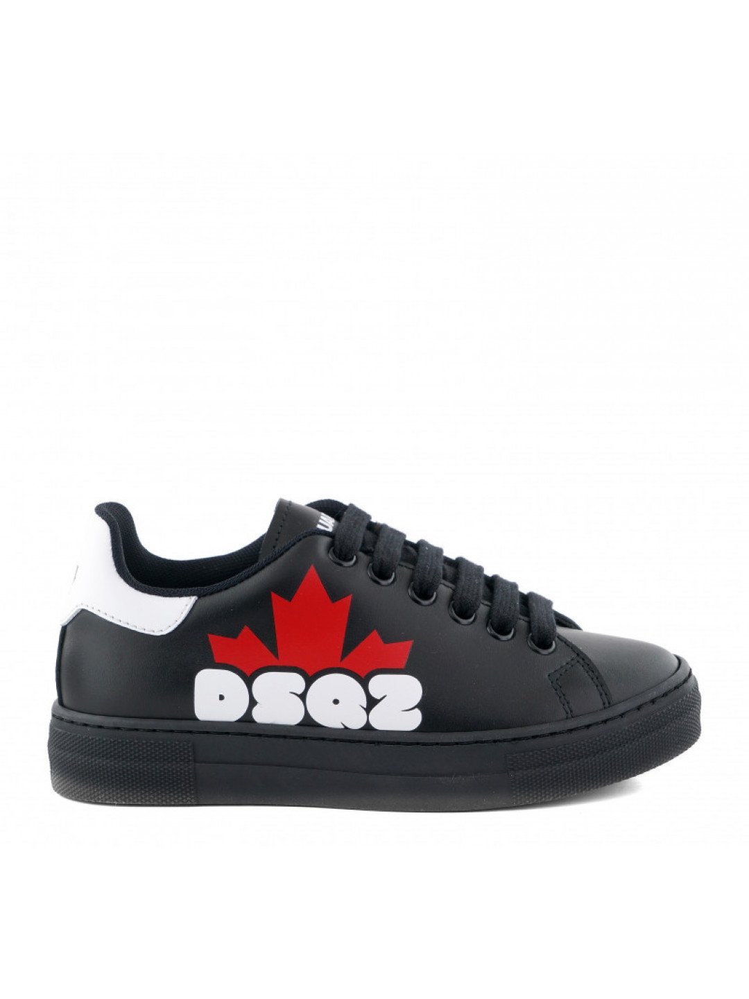 Tenisky dsquared half leaf logo print boxer sneakers lace up černá 40