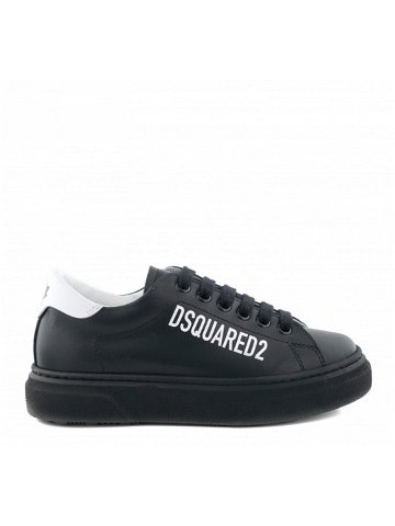 Tenisky dsquared logo print boxer sneakers lace up černá 34