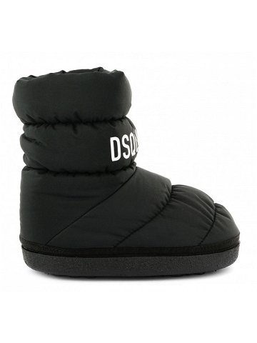 Sněhule dsquared2 logo print puffy nylon snow boots černá 39