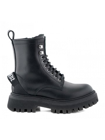 Kotníková obuv dsquared urban hiking ankle boots lace up černá 38
