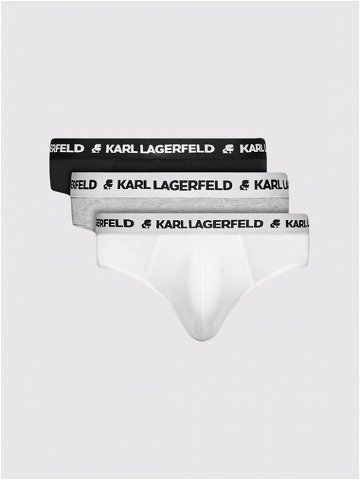 KARL LAGERFELD Sada 3 kusů slipů Logo 211M2103 Barevná