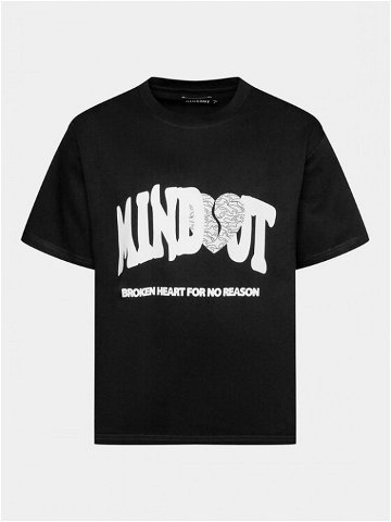Mindout T-Shirt Broken Heart Černá Boxy Fit