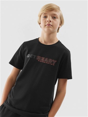Chlapecké tričko s potiskem – černé