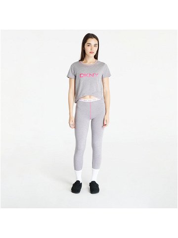 DKNY WMS Capri Short Sleeve Pajamas Set Grey