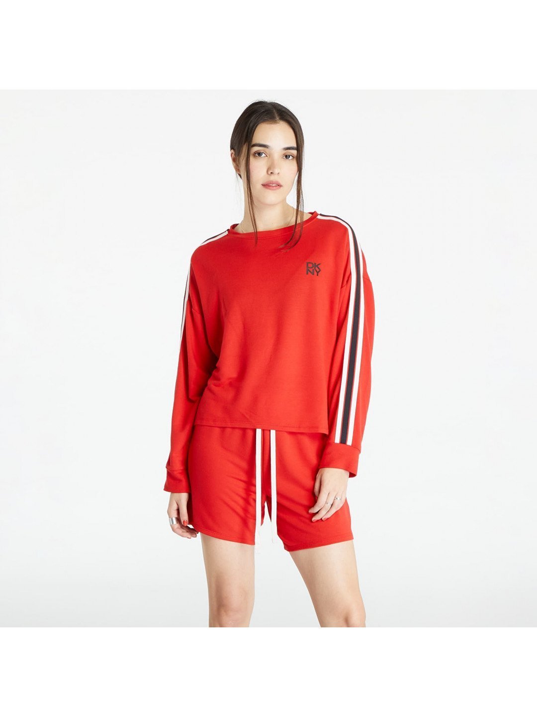 DKNY Pyjama TOP Long Sleeves Sweatshirt Red