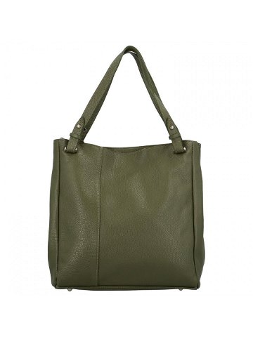 Dámská kožená kabelka přes rameno tmavě zelená – ItalY Neprolis